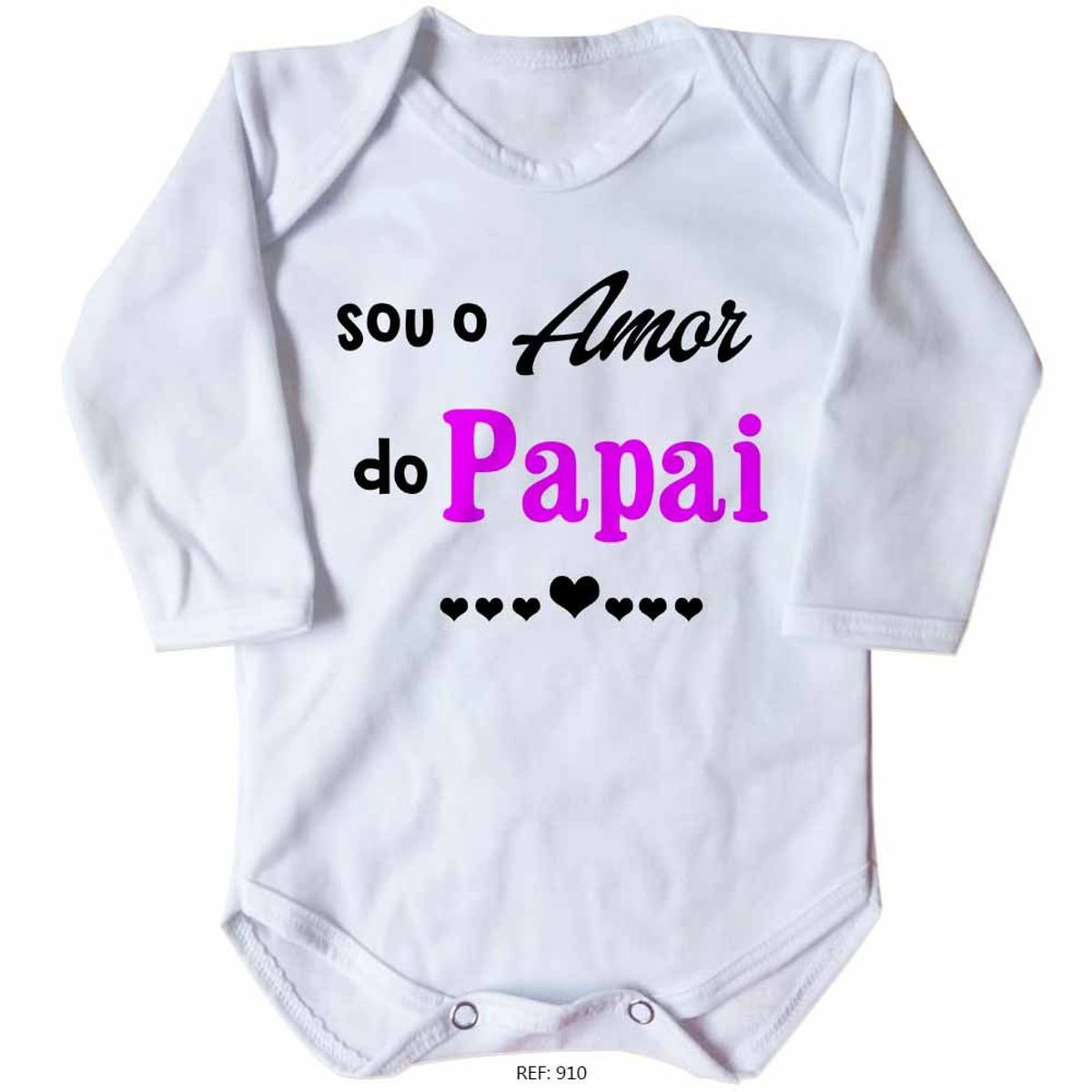 Body Bebe Personalizado Sou O Amor Do Papai Body Bebe Menina Roupa Infantil Para Bebe Nunca Usado Enjoei