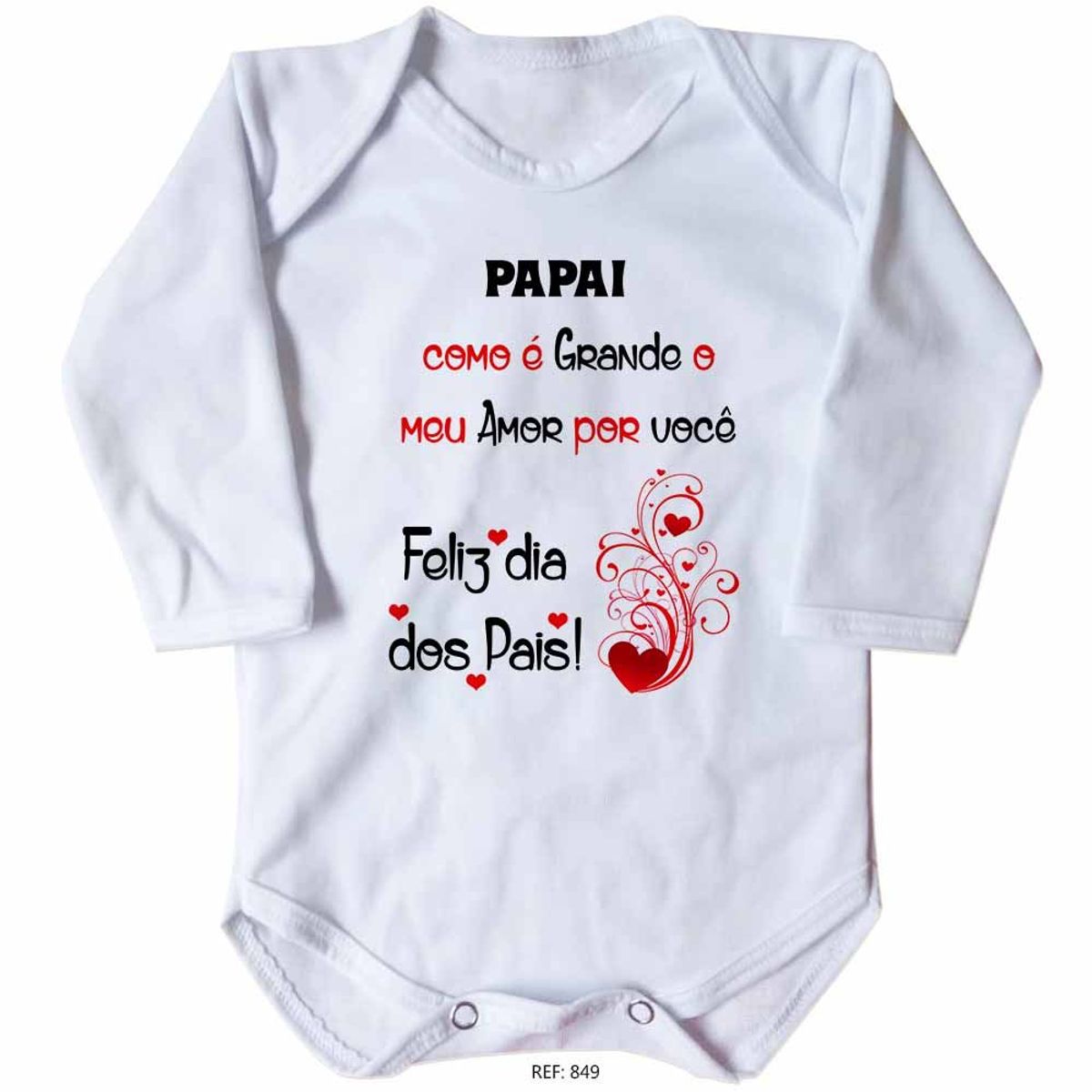 Body Bebe Personalizado Papai Como E Grande O Meu Amor Por Voce Feliz Dia Dos Pais Roupa Infantil Para Bebe Nunca Usado Enjoei