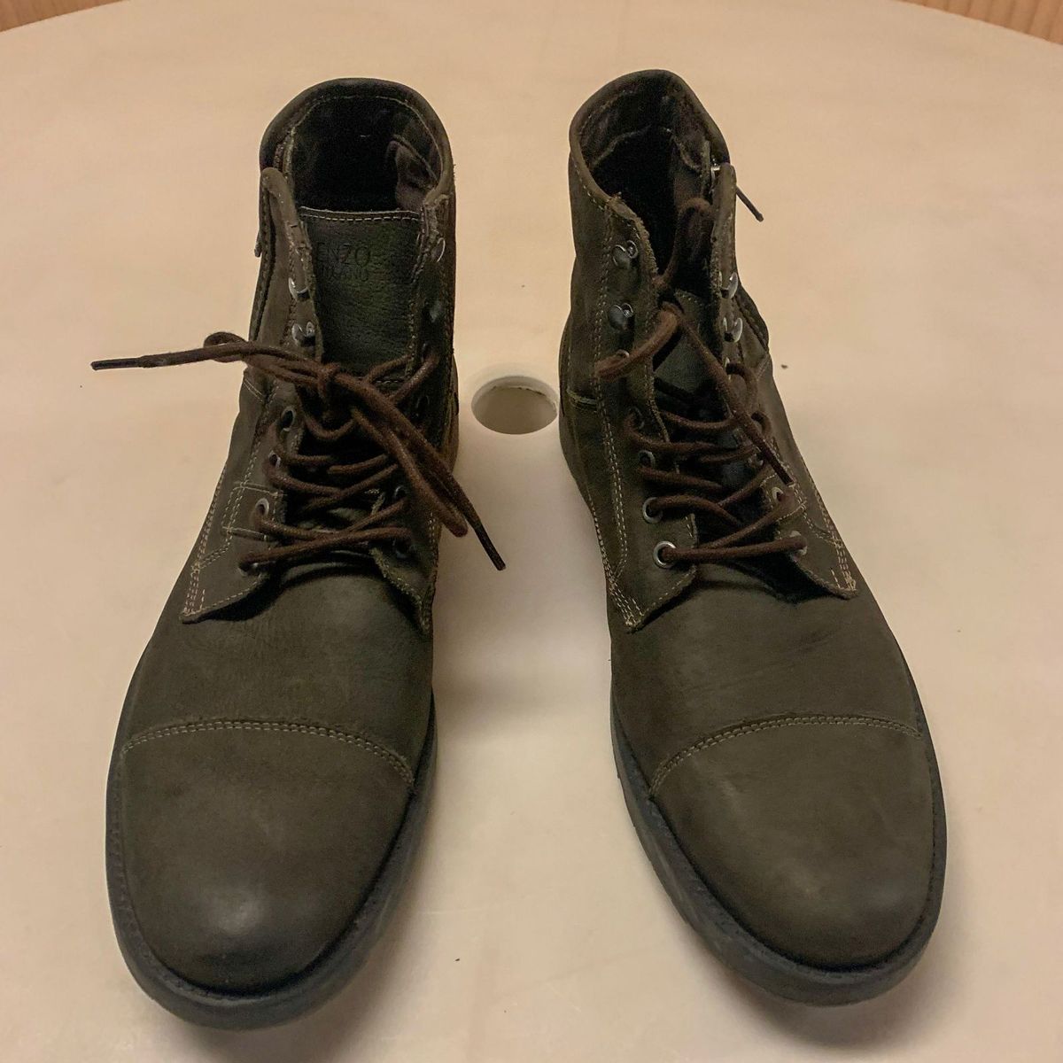 bota masculina verde musgo