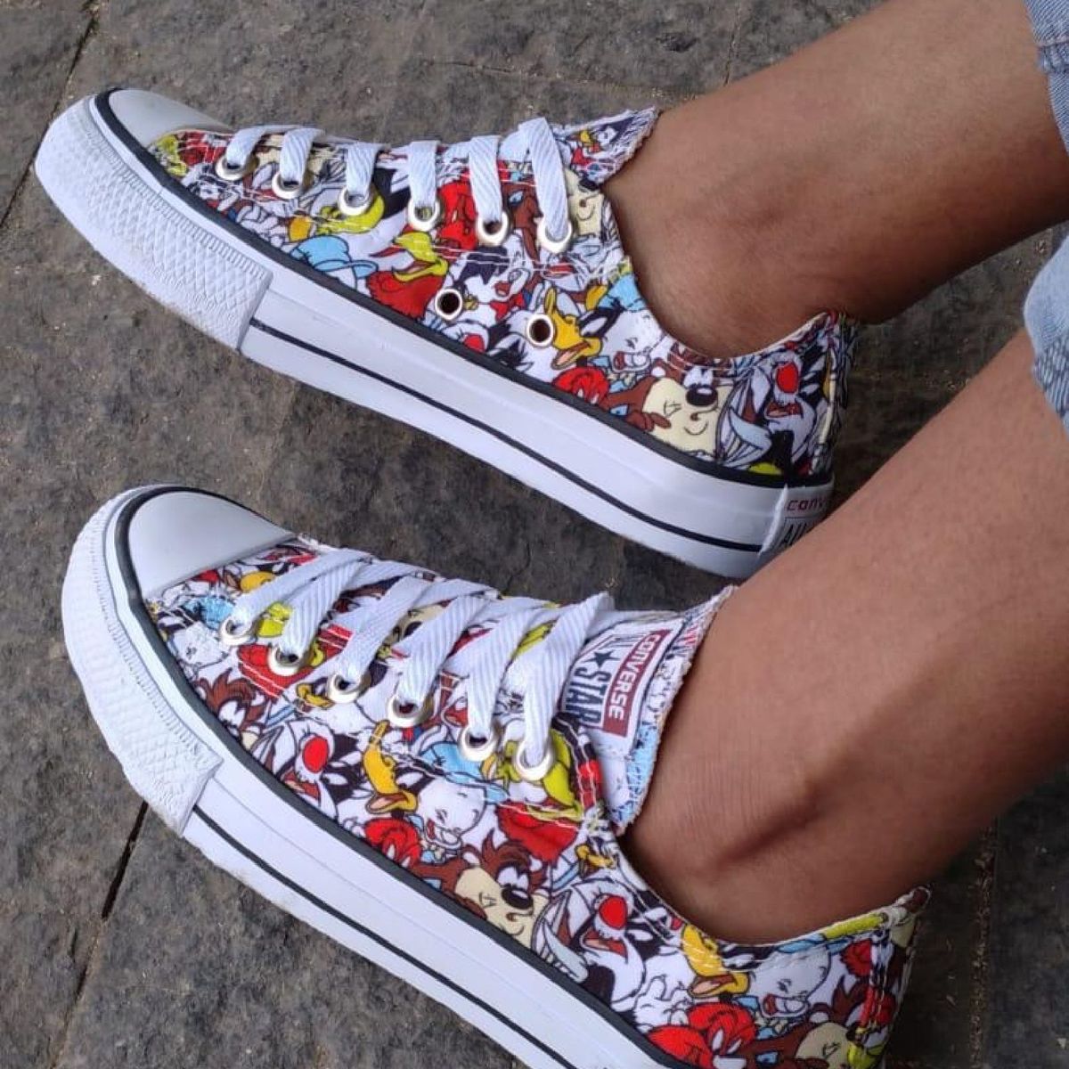 Tenis all star estampado hot sale feminino