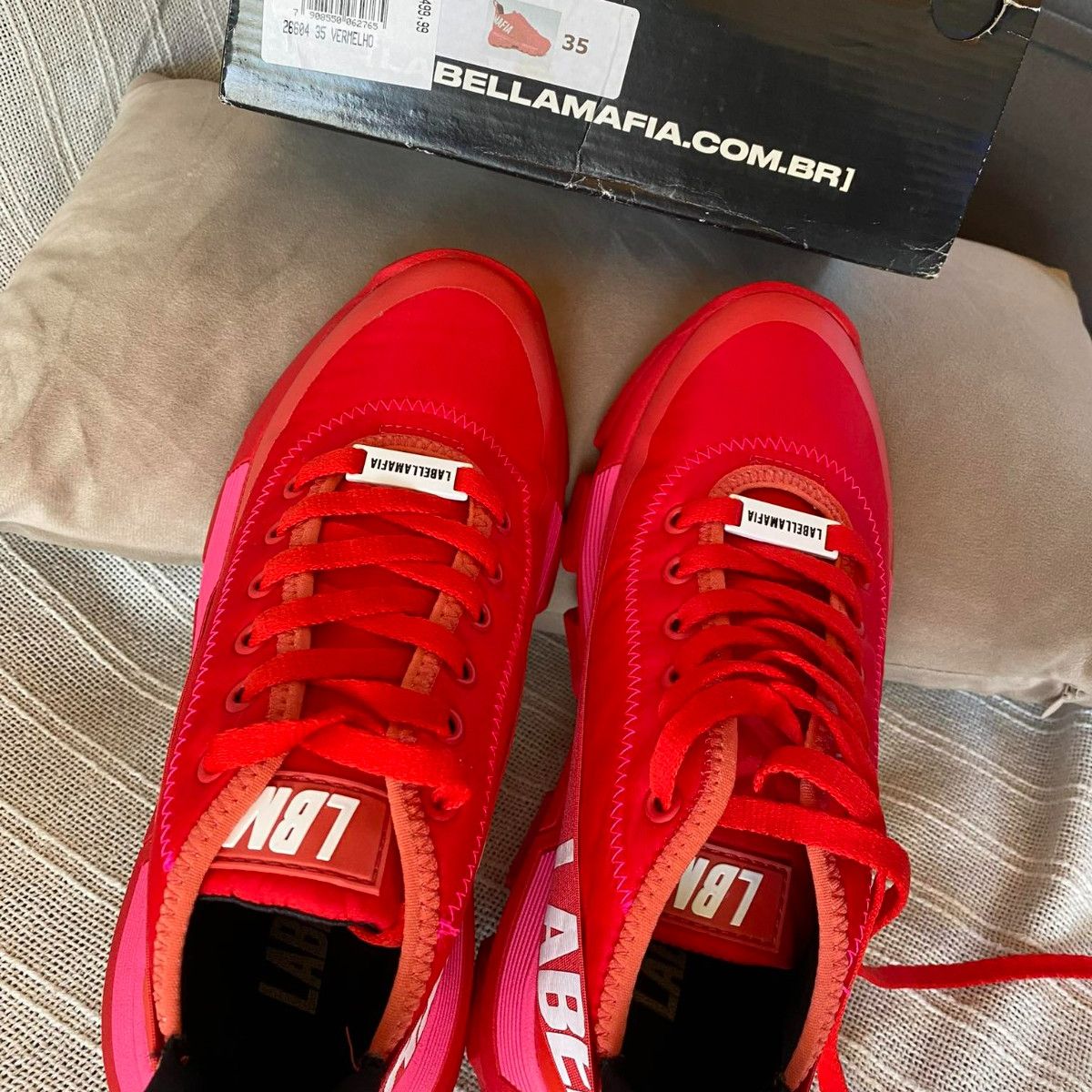 Tenis la store mafia masculino vermelho