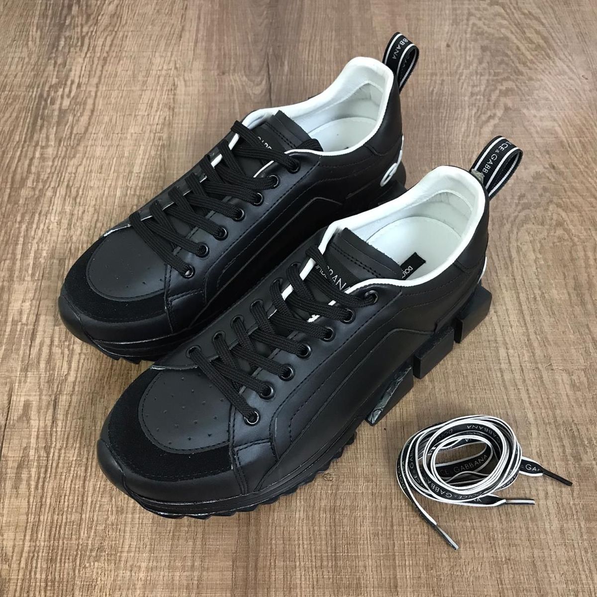 dolce gabbana tenis preto