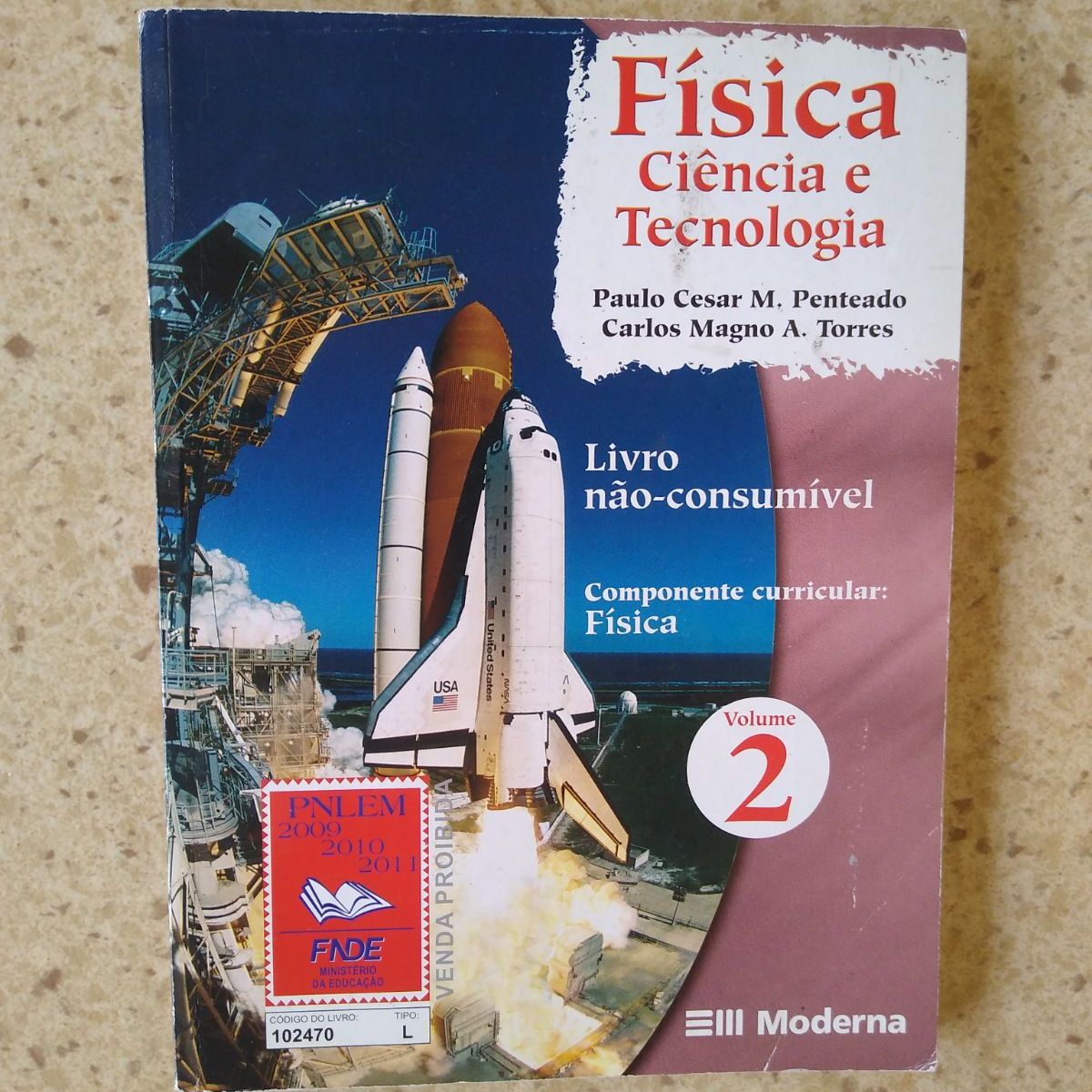 Livro Física Ciência e Tecnologia Editora Moderna Usado