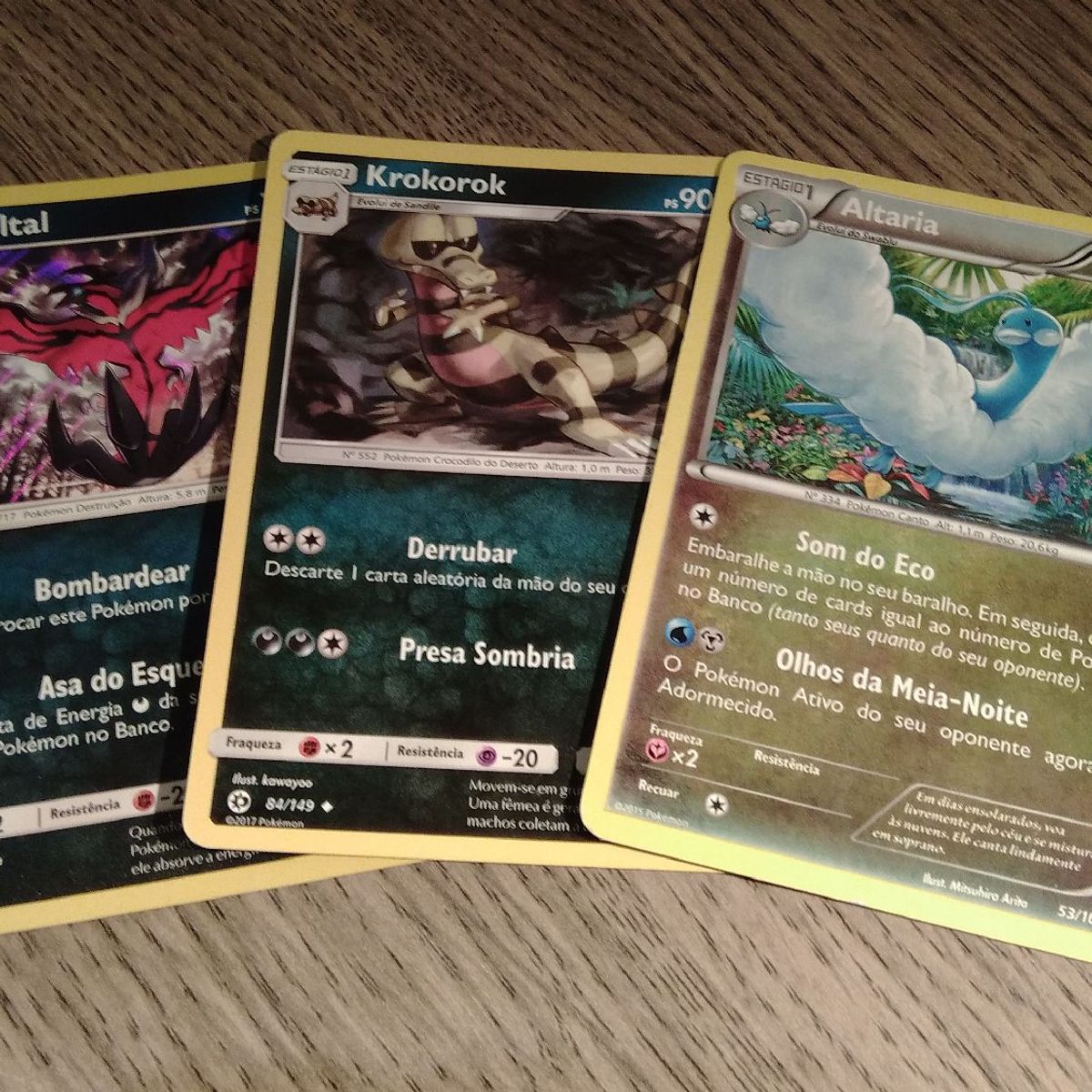 4 Cartas Pokémon Tipo Fada, Brinquedo Pokémon Usado 43434321