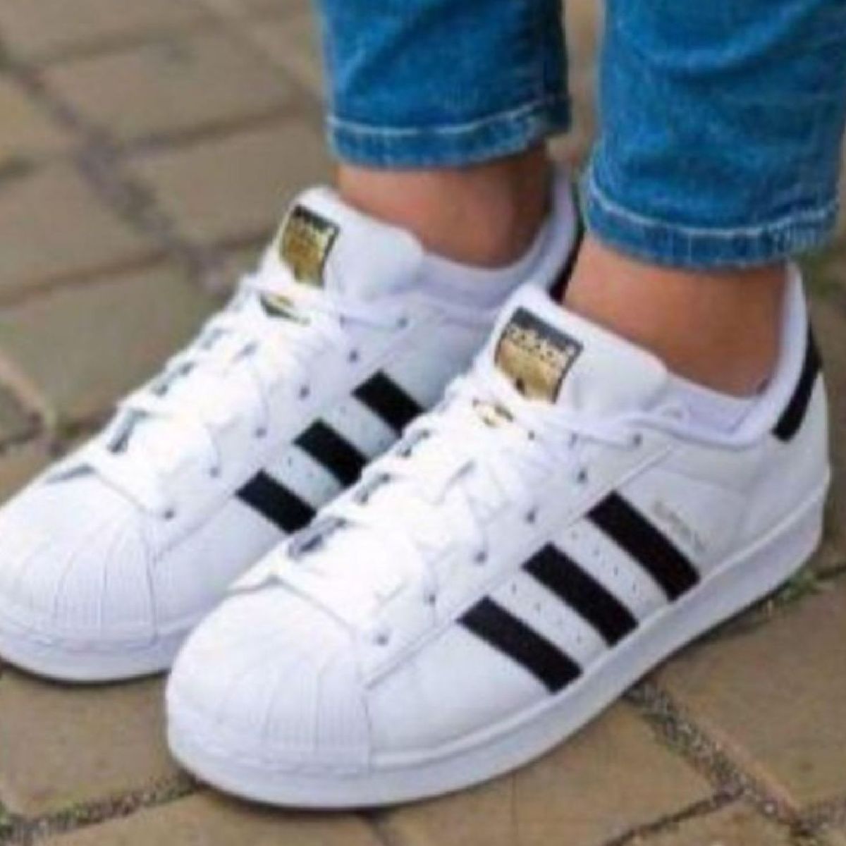 Tênis Adidas Original Super Star Preto e Branco Usado Poucas Vezes, Tênis  Feminino Adidas Usado 91668616