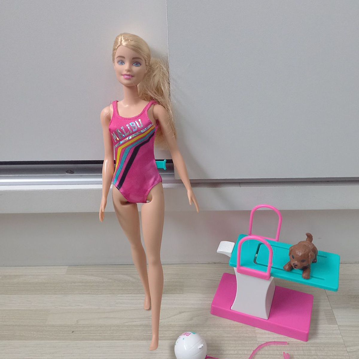 Barbie Nadadora, Mattel, Contém Todos Os Acessórios