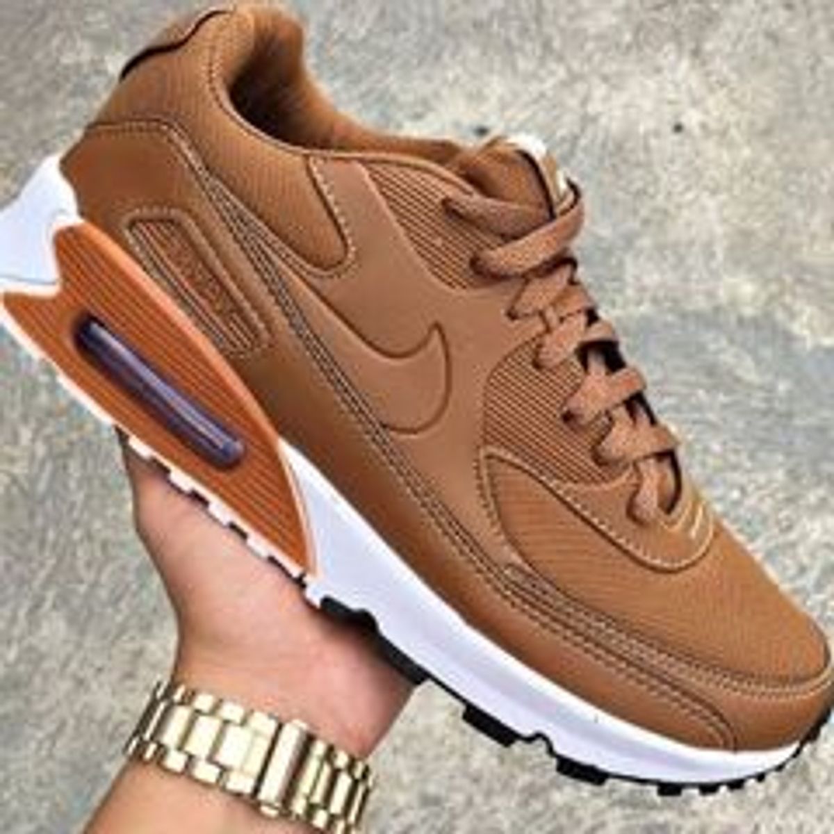 tênis nike air max 90 feminino marrom