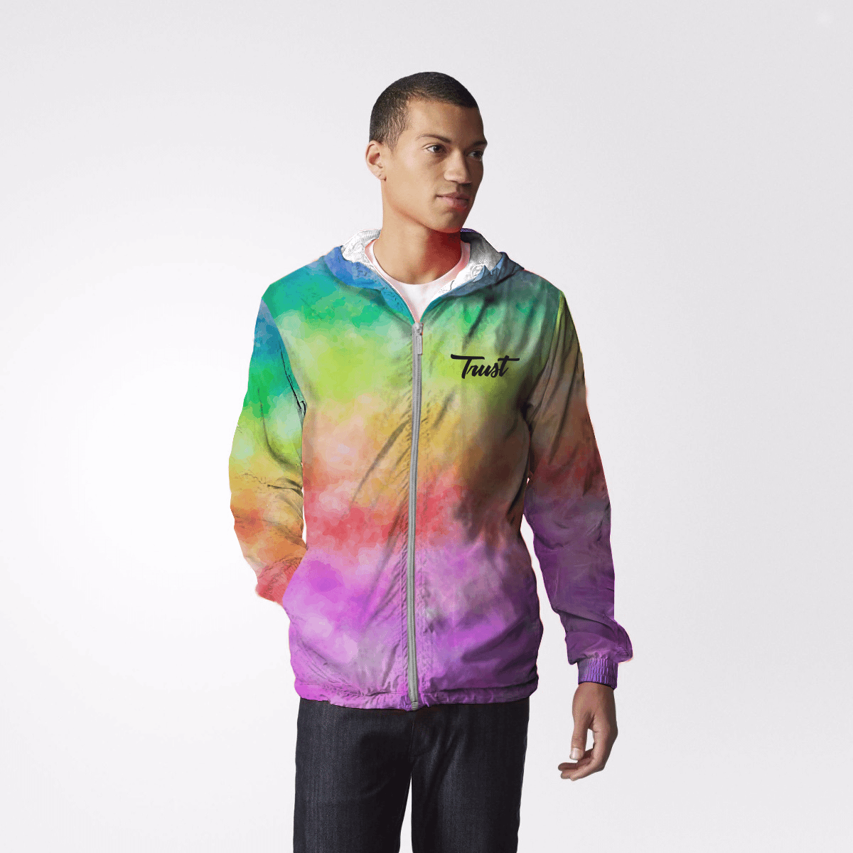 casaco colorido masculino