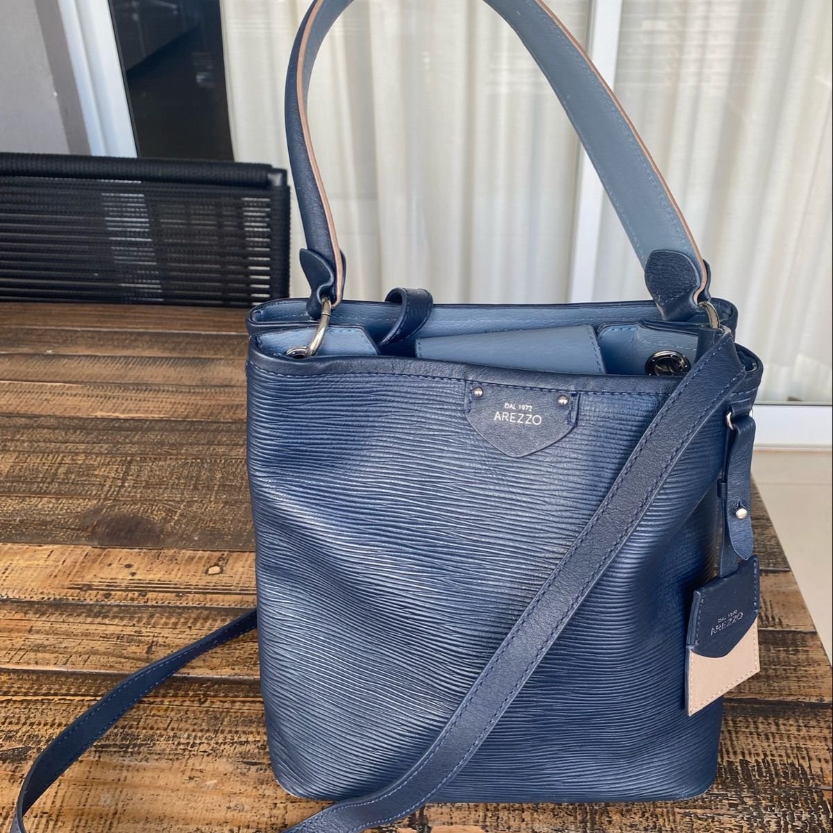 Bolsa Arezzo Azul Marinho Bolsa de Ombro Feminina Arezzo Usado