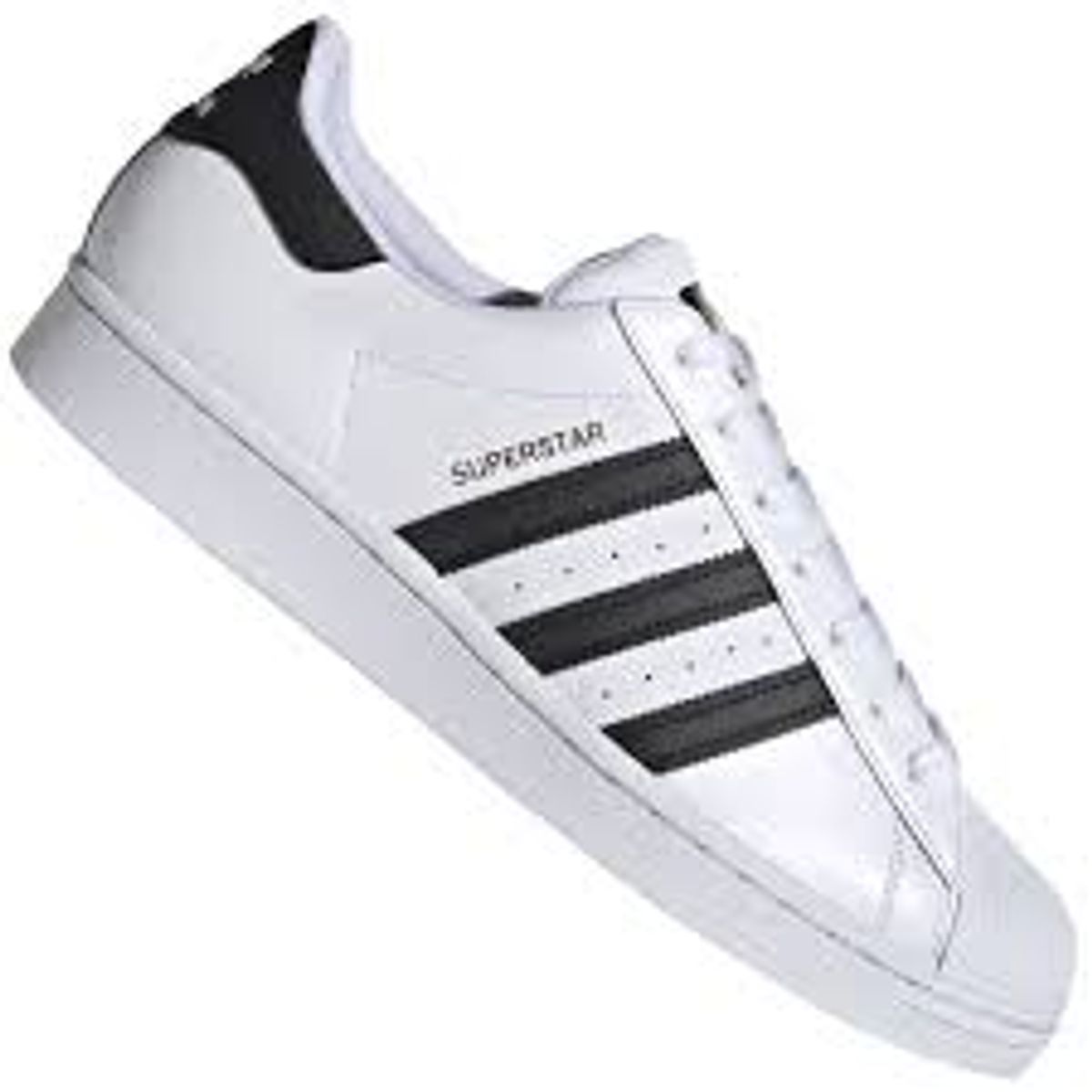tênis couro adidas superstar foundation masculino