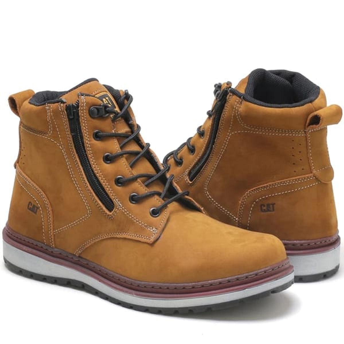 Bota Caterpillar Zip One em Couro - Original em Promoção na Americanas