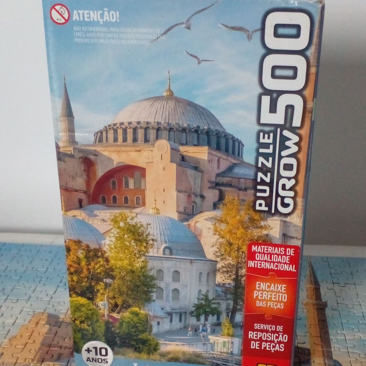 Jogo Quebra Cabeca Puzzle 500 Pecas Istambul + 10 Anos Grow em Promoção na  Americanas