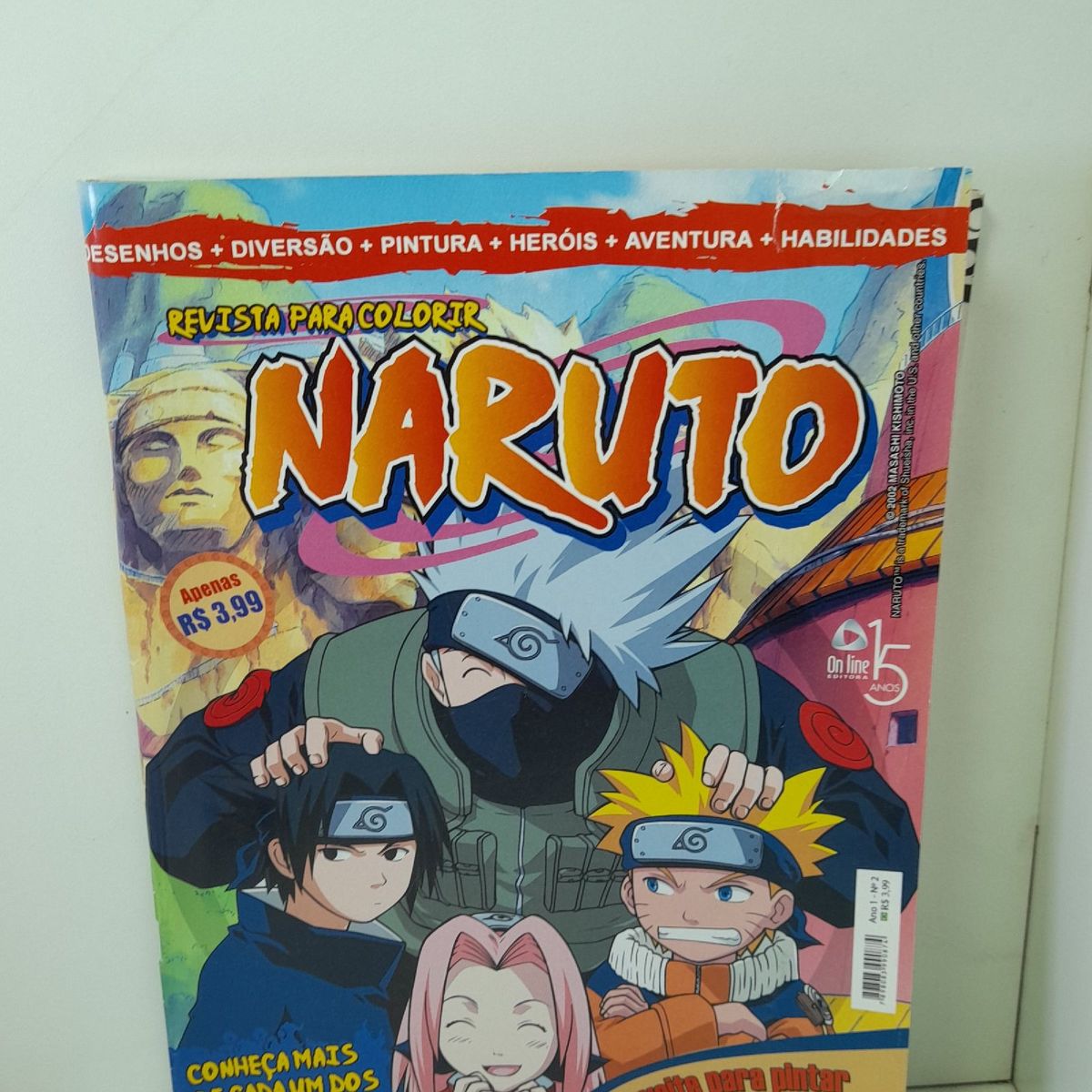 Revista de Colorir Naruto
