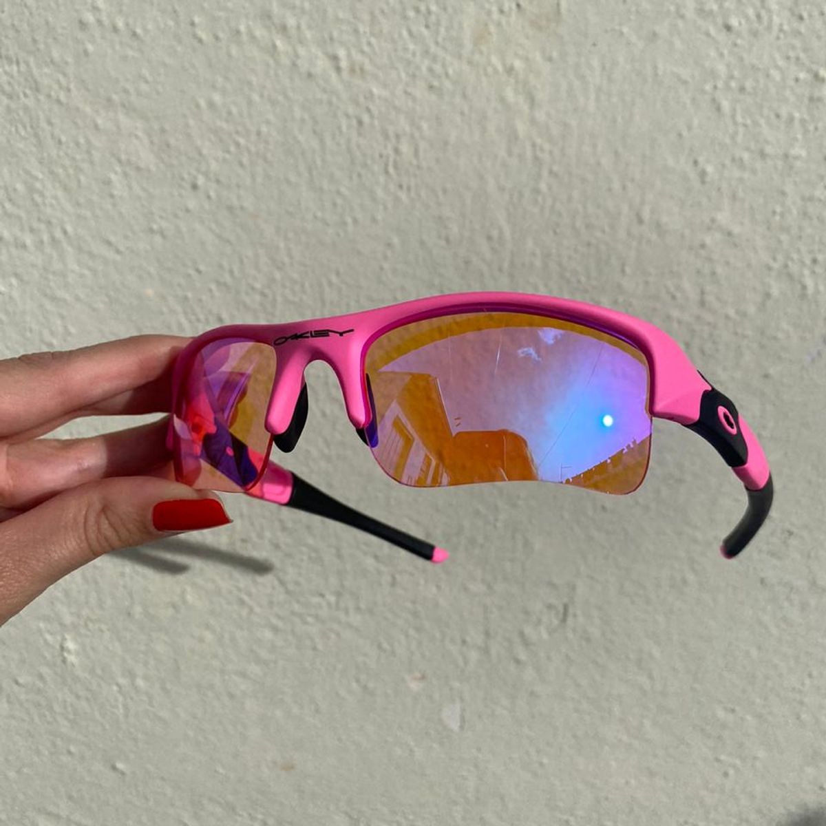 Óculos Oakley Flak 1.0 (pink) Preço Que Cabe No Seu Bolso