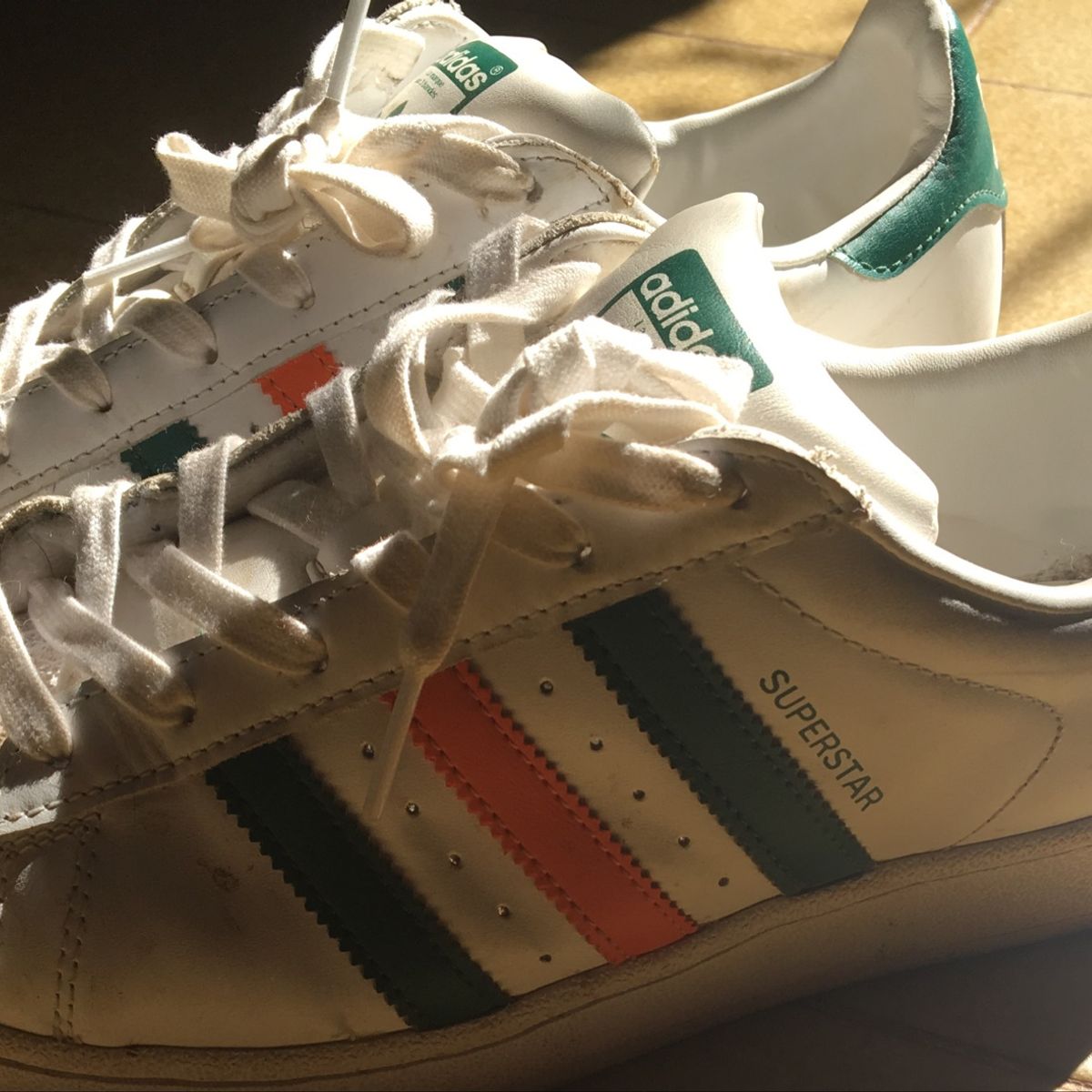 adidas superstar laranja