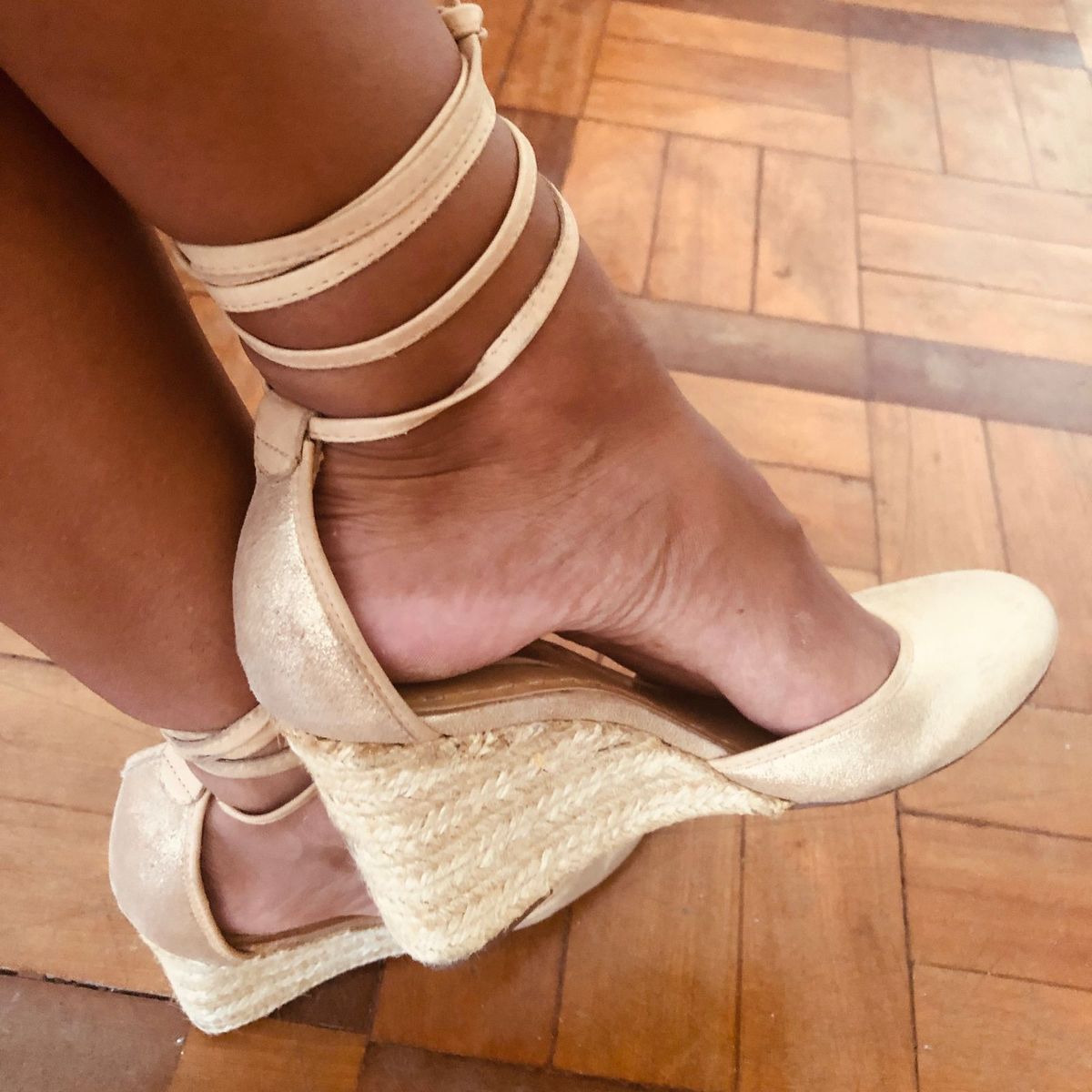 sandalia salto de corda arezzo