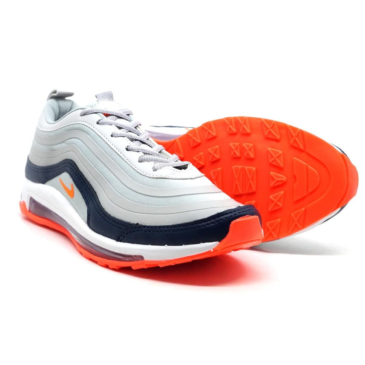 nike air max 97 midnight navy laser orange