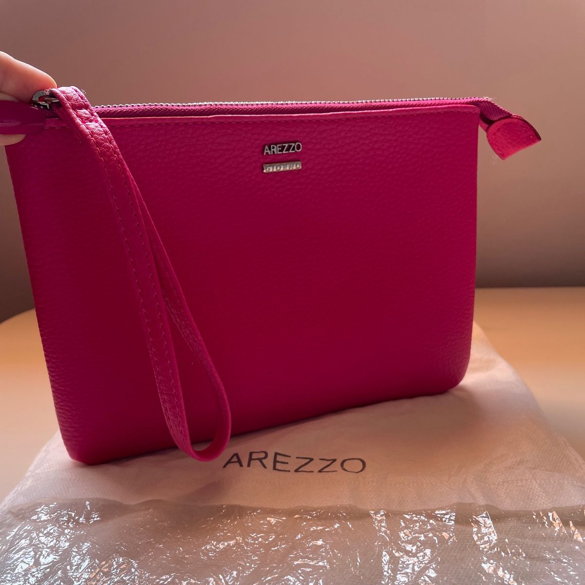 Bolsa Clutch Arezzo Bolsa de m o Feminina Arezzo Usado 83983917 enjoei