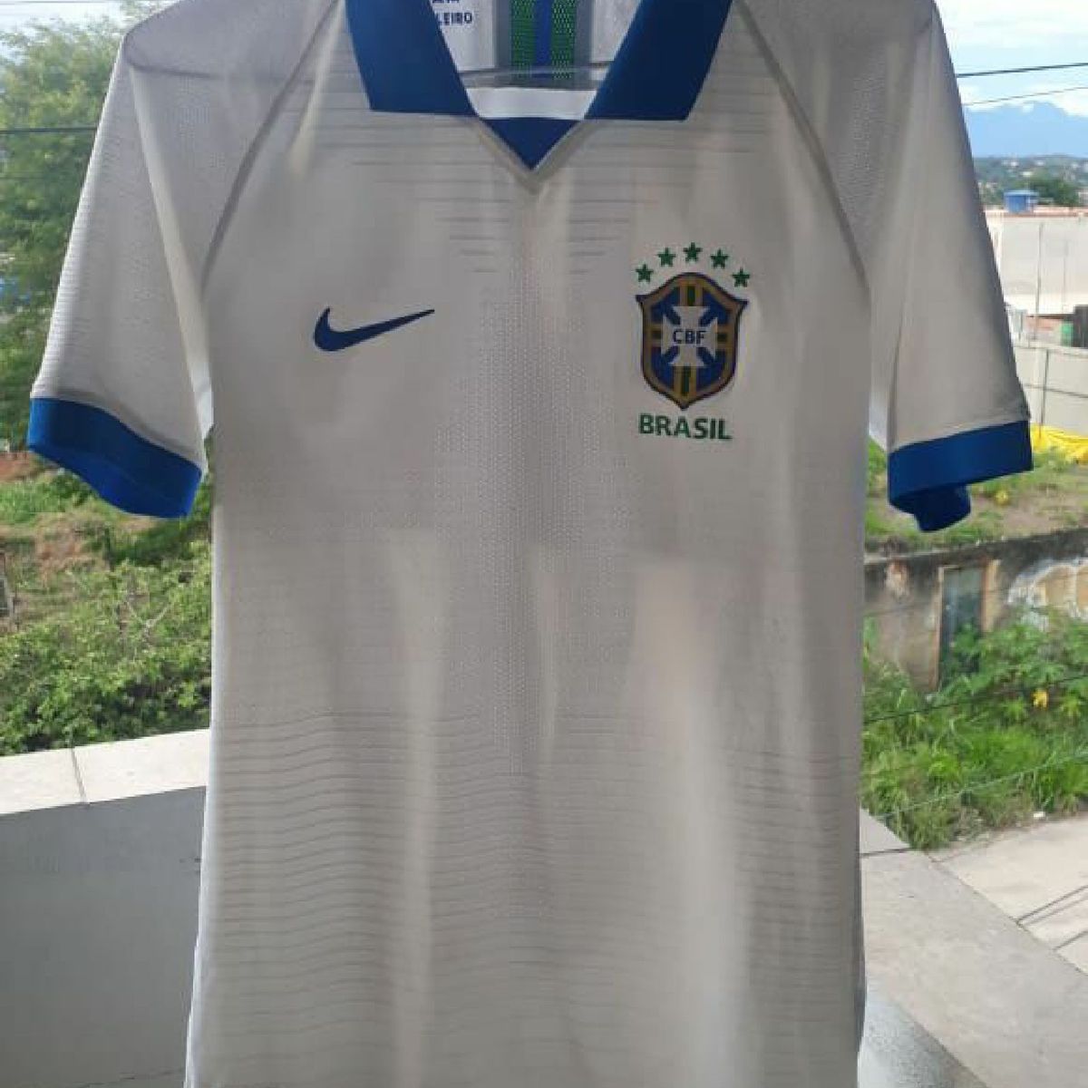 Camiseta Brasil Branca  Camiseta Masculina Nike Usado 95026932