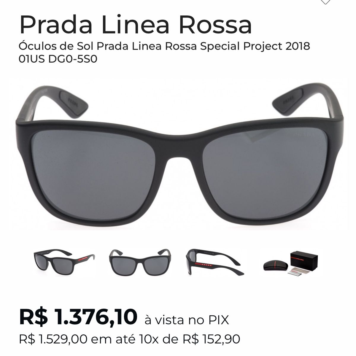 Óculos de Sol Prada Linea Rossa Special Project 2018 01US DG0-5S0