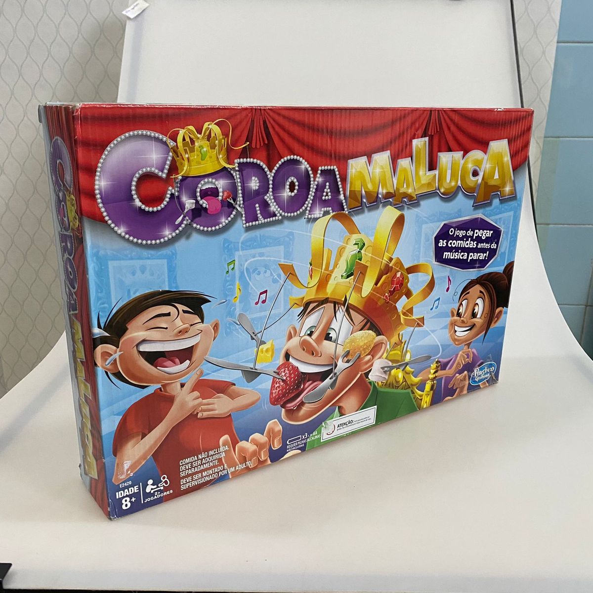 Hasbro Gaming Brinquedo Jogo Coroa Maluca, Amarelo/Laranja/Cinza