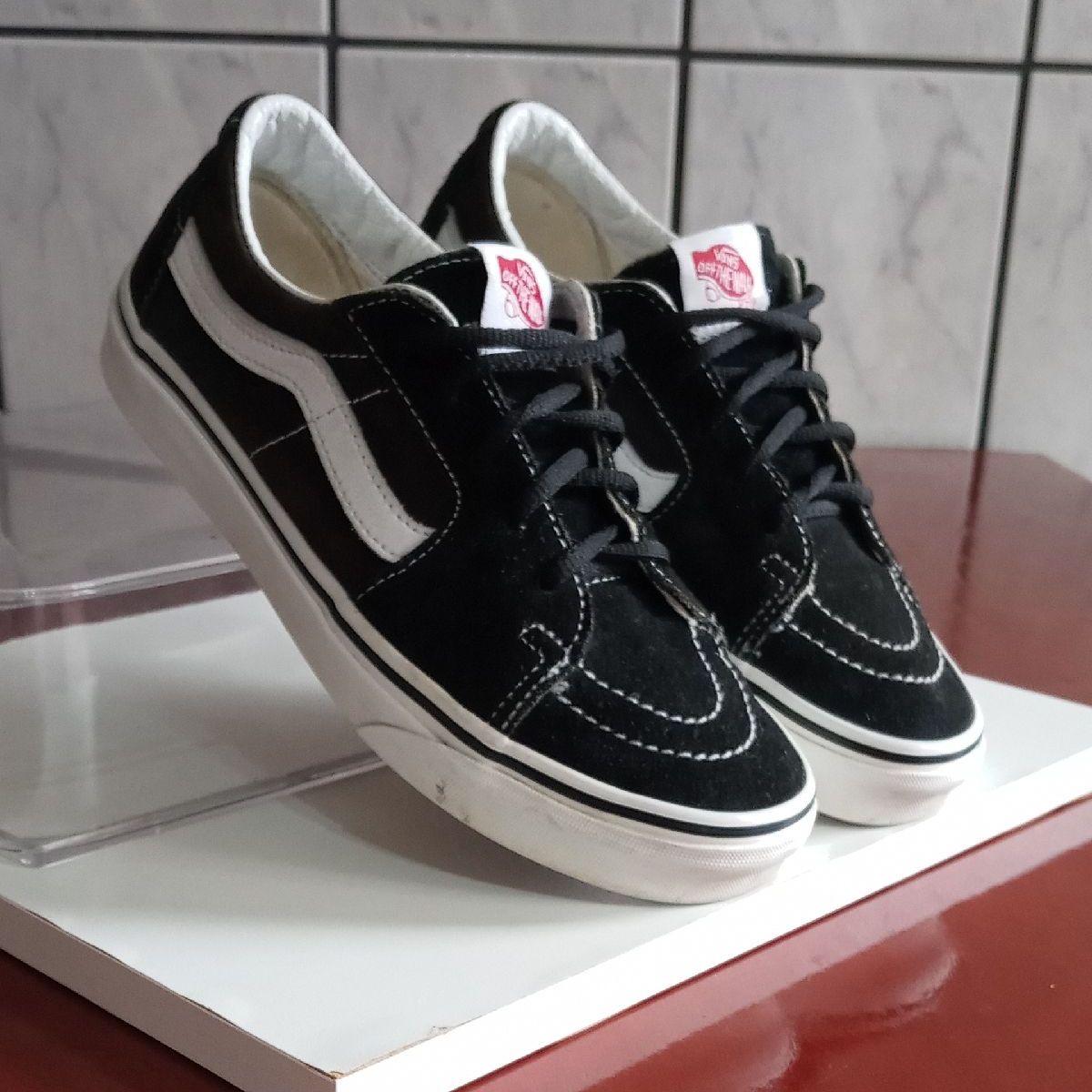 Tenis vans sale cadarço preto