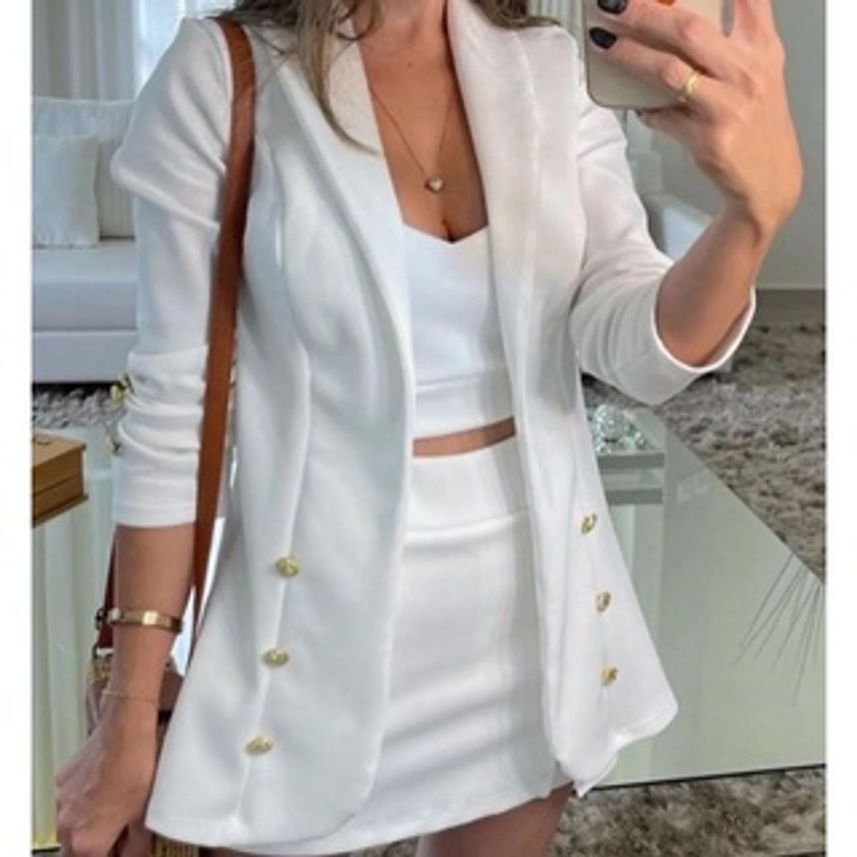 Compra online de Conjunto de 3 peças de moda feminina blazer casual  escritório negócios shorts + casacos jaqueta outwear suitsjo