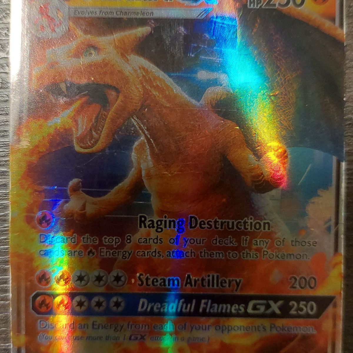 Carta Pokémon Gx Reshiram e Charizard, Brinquedo Pokémon Usado 91333519