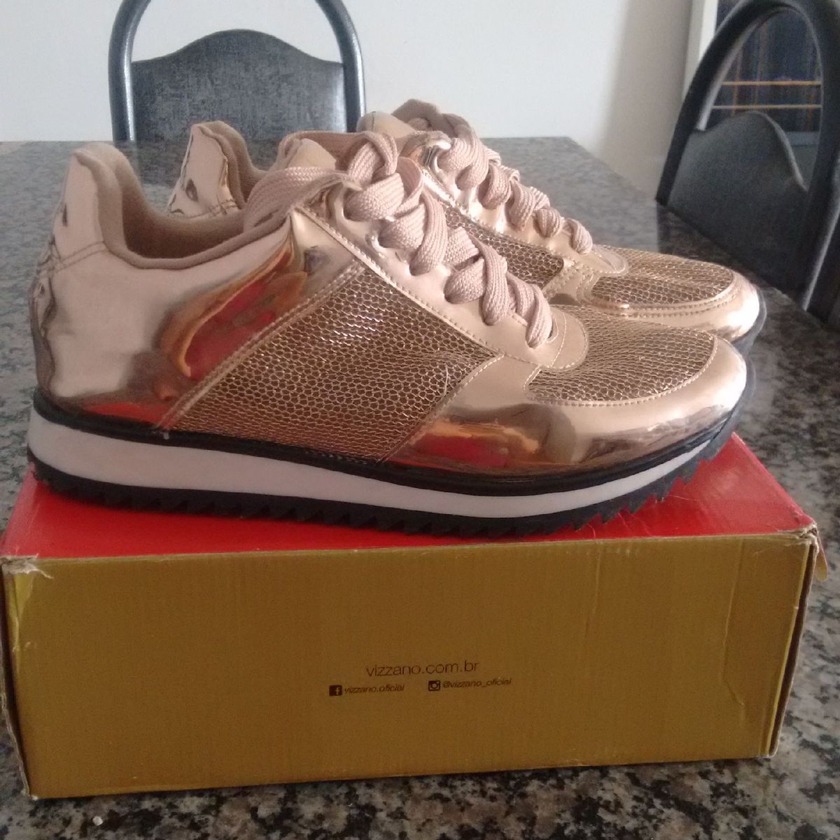 tenis rose gold vizzano
