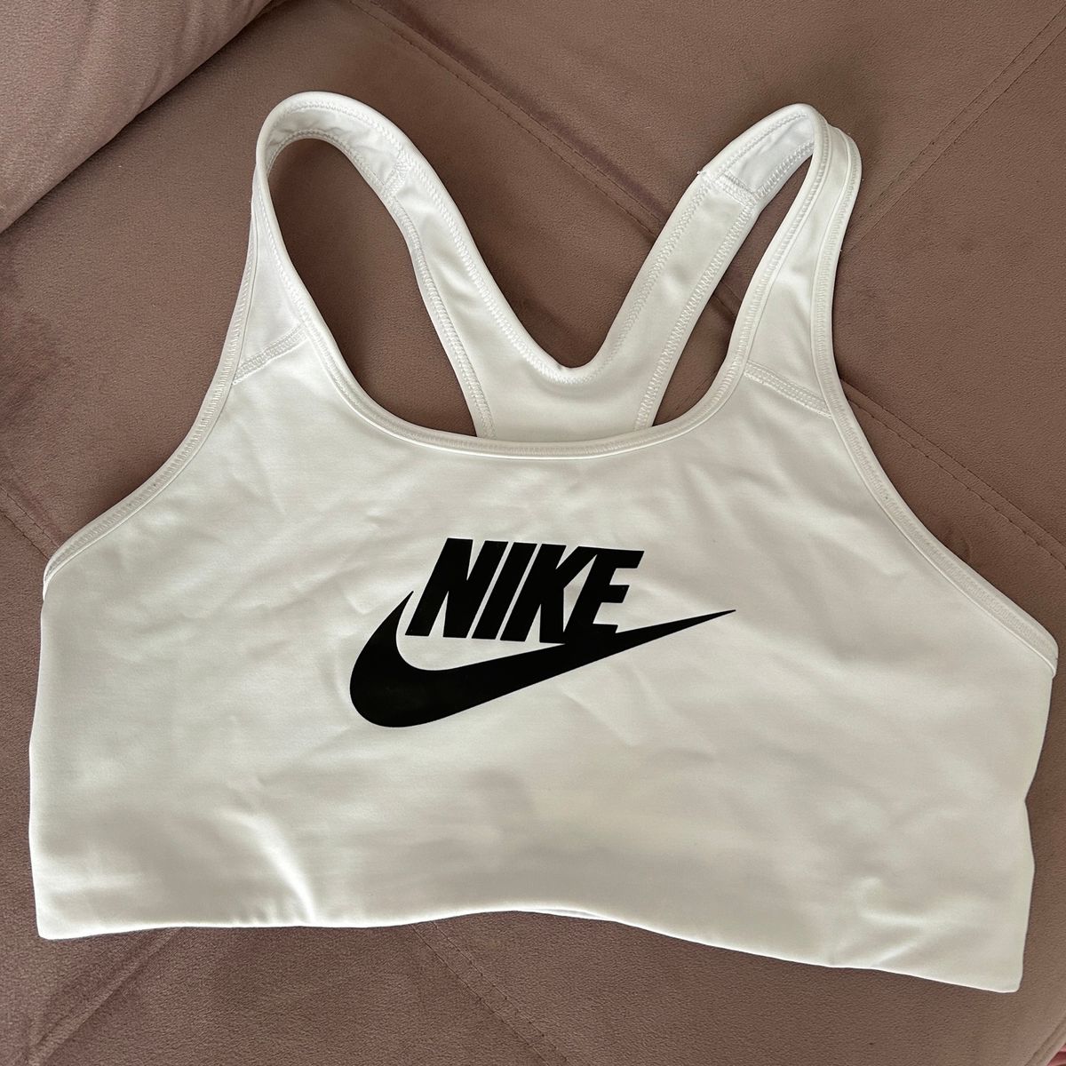 Top Nike Dri-Fit Swoosh Futura - P, Moda Esportiva Feminina Nike Nunca  Usado 87566623