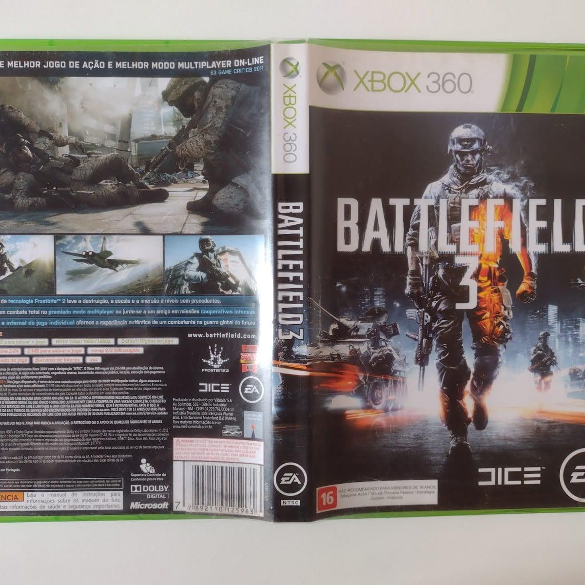 Jogo Battlefield 3 - Xbox 360 - MeuGameUsado