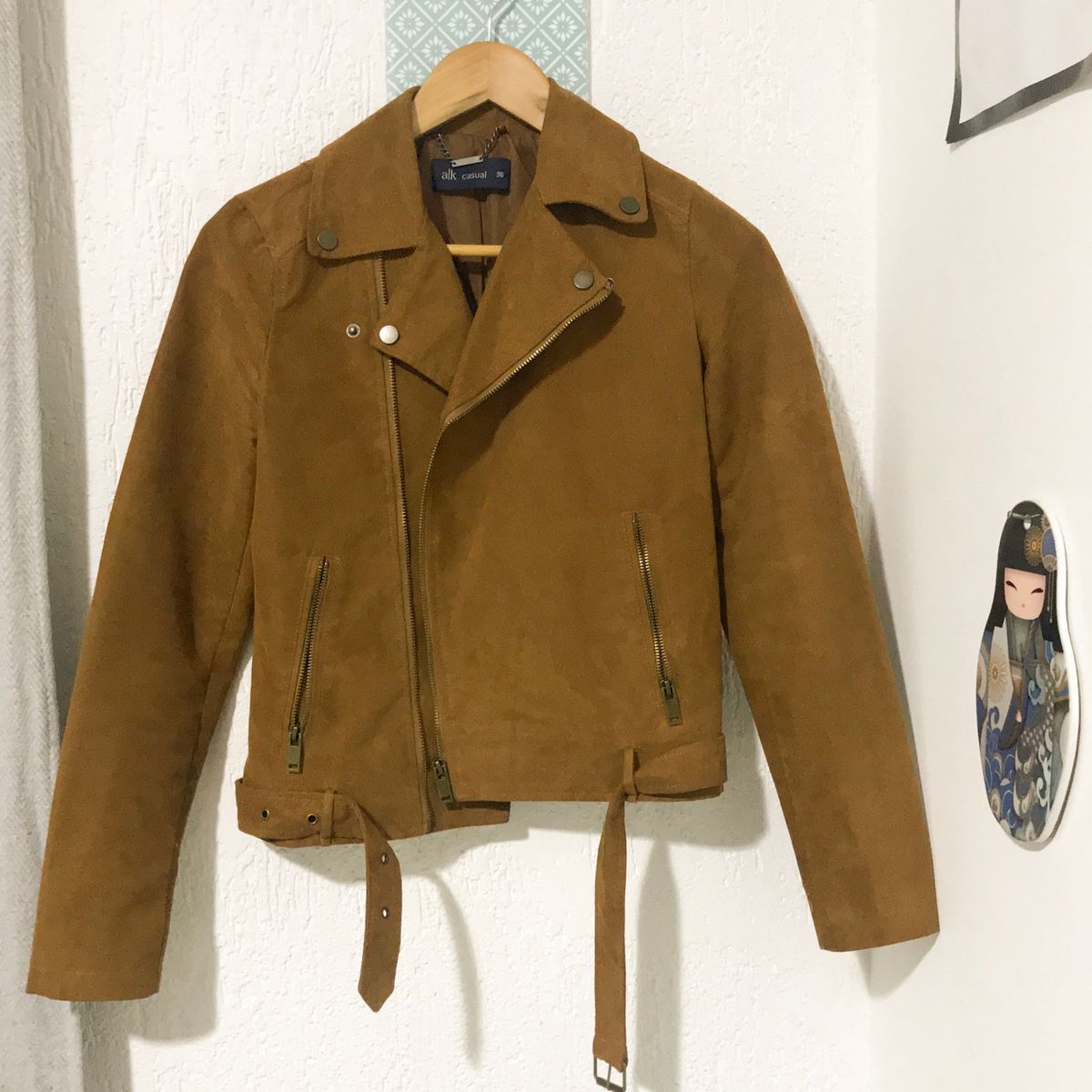 jaqueta suede riachuelo