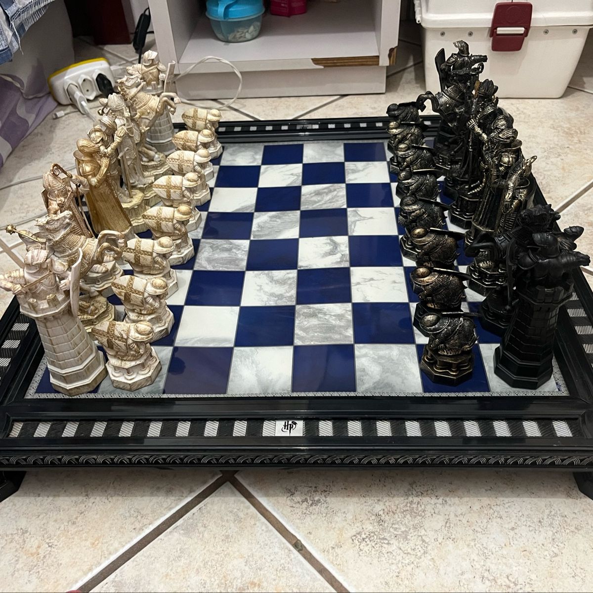 Harri filme & tv hogwarrts finalmente desafiou potter o xadrez wizard  tabuleiro de xadrez conjunto para