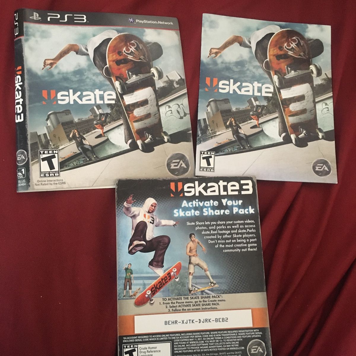 Skate Playstation 3 Jogo Original Comprado Nos Usa