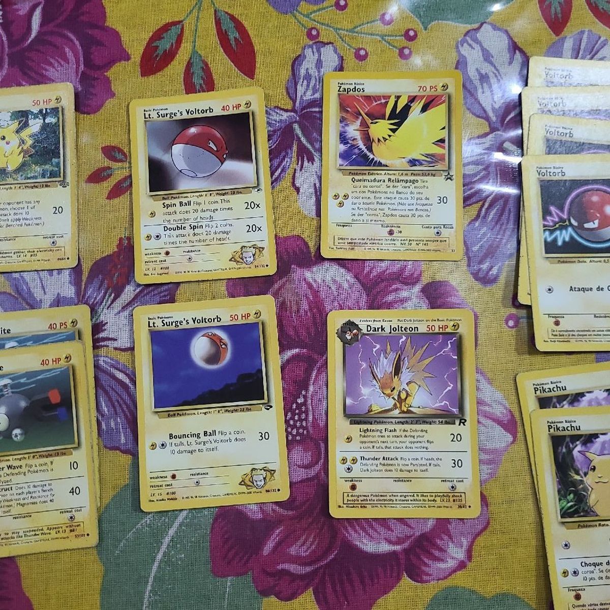 Lote de 13 Cartas Pokemon do Tipo Elétrico., Item de Papelaria Pokemon  Usado 91037058