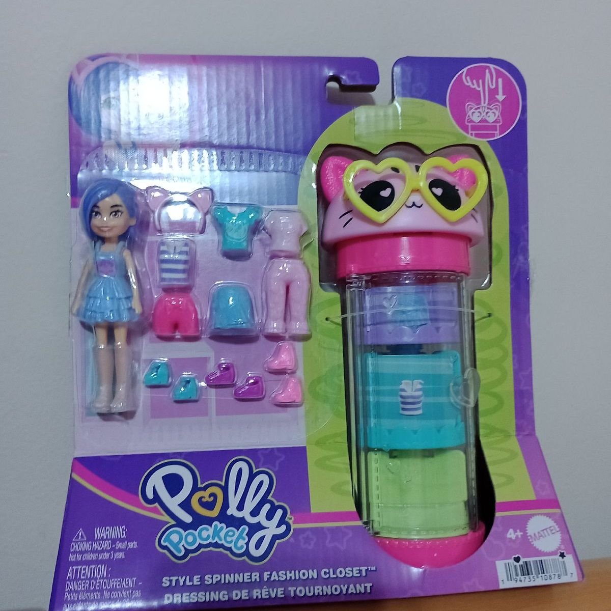 Conjunto Boneca E Acessórios - Polly Pocket - Armário Fashion