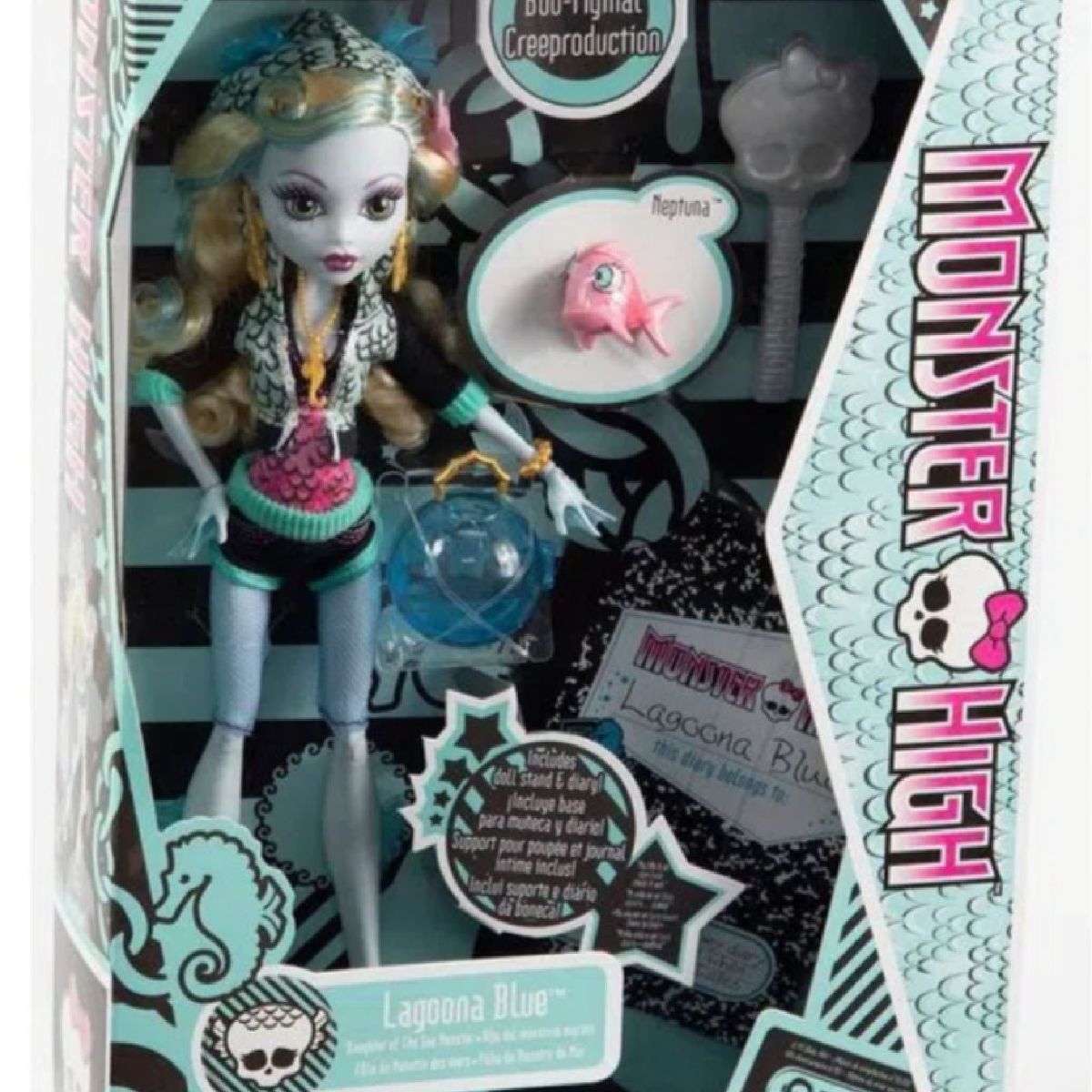 Boneca Articulada com Acessórios - Monster High - Lagoona Moda - Mattel