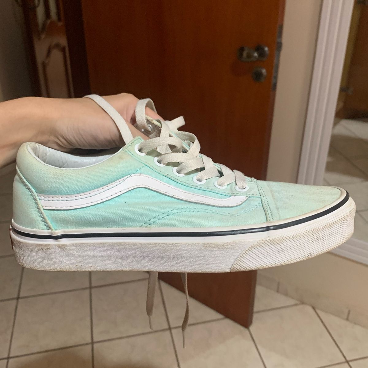 Vans Verde Agua, Tênis Feminino Vans Usado 85871482