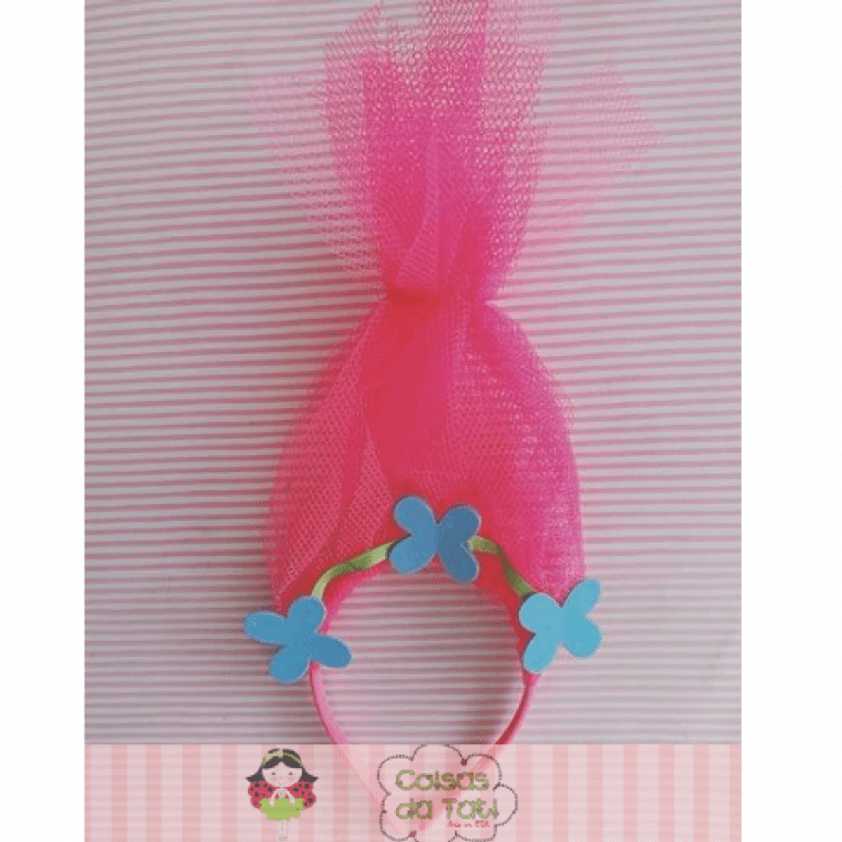 Tiara Trolls Poppy  Produto p/ Cabelos Feminino Coisas Da Tati