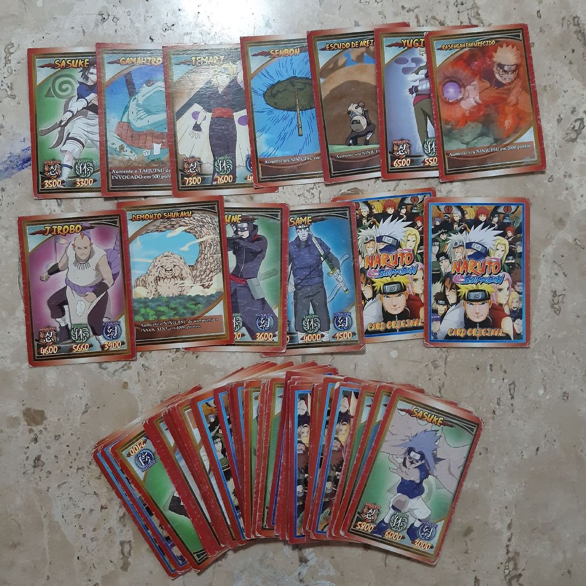 Naruto Shippuden - Lote De 80 Figurinhas Sem Repetição - Escorrega