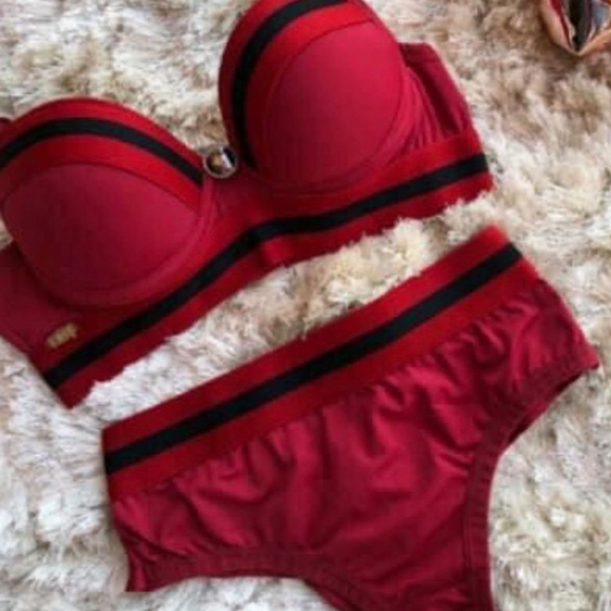 Conjunto de Lingerie, Lingerie Feminina Cherry Moda Intima Nunca Usado  80107076