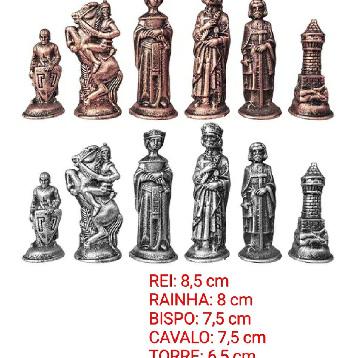 Tabuleiro Xadrez Medieval Completo, Jogo de Tabuleiro Exclusivo Nunca  Usado 52853212