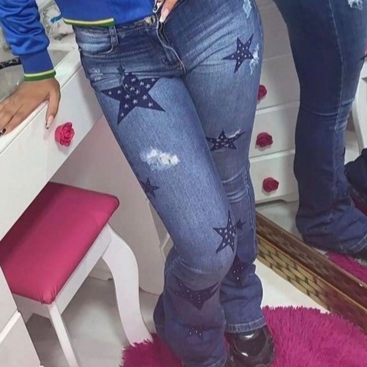 Calça jeans flare planet 2024 girl