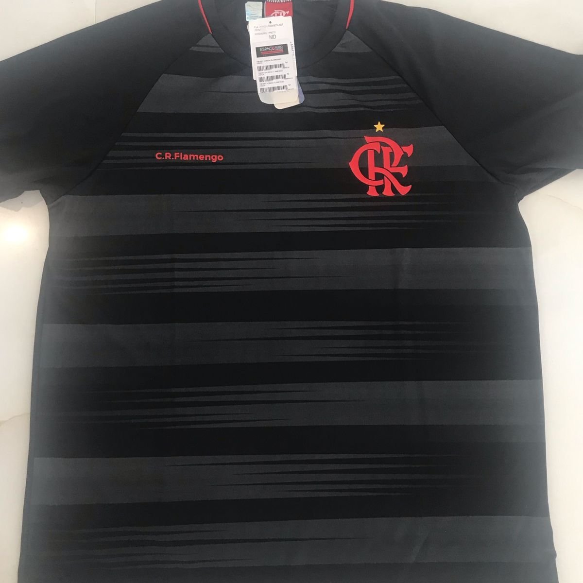 Camisa do Flamengo de Passeio Masculina Preta