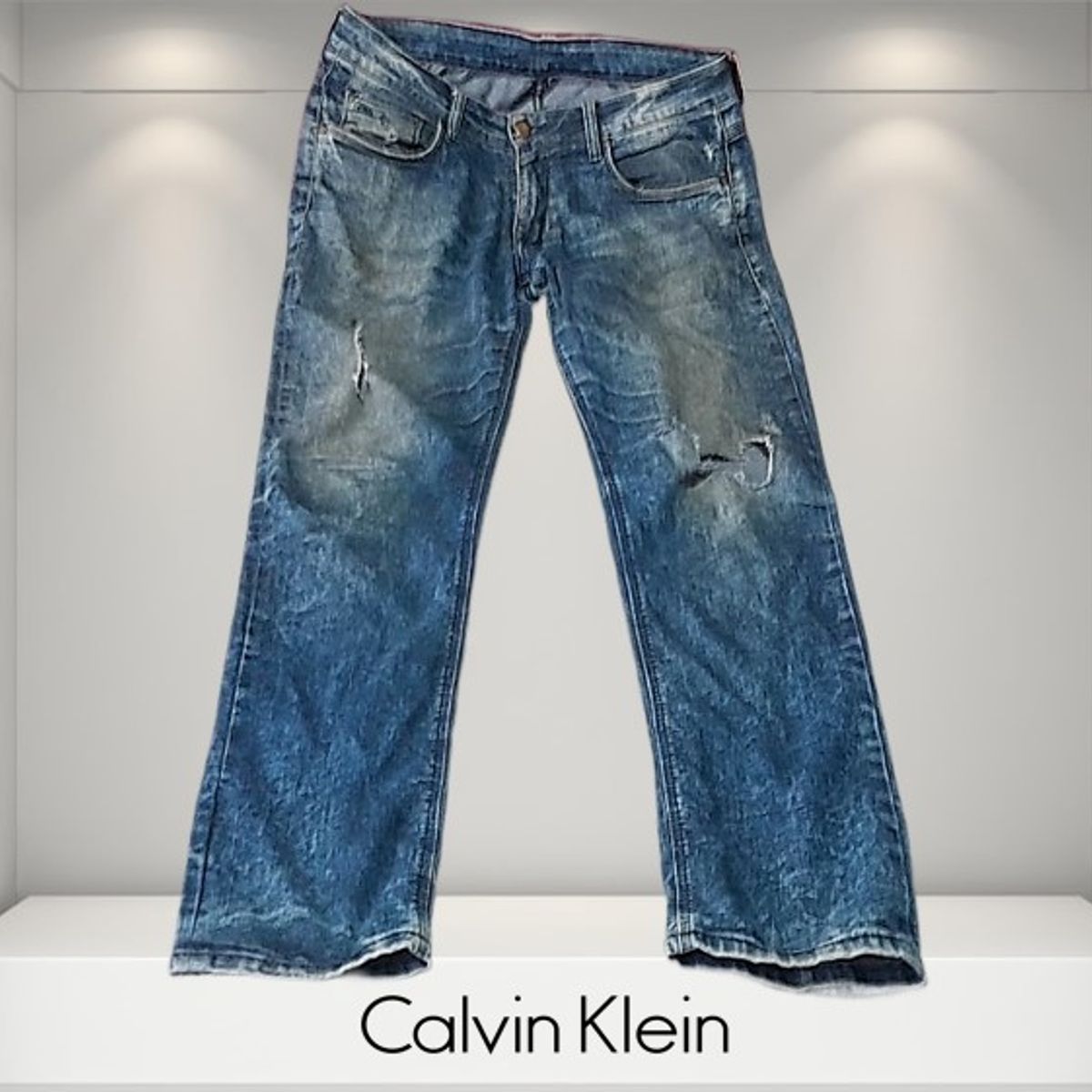 Calça jeans masculina store desbotada