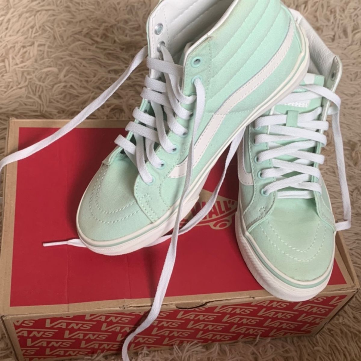 Vans verde cano clearance alto