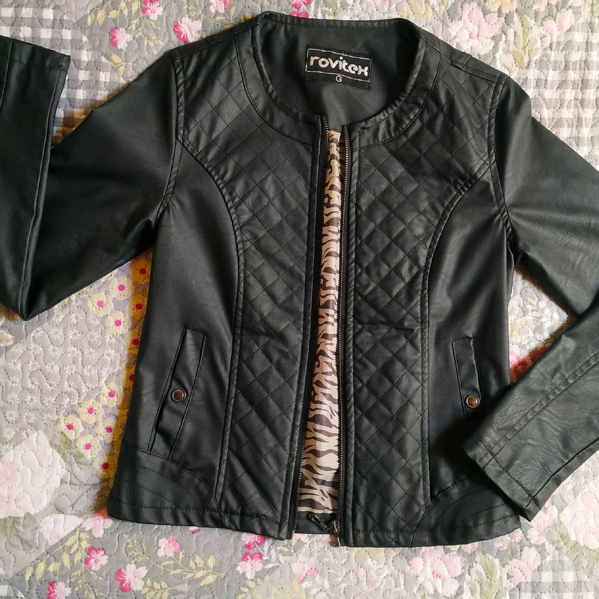jaqueta couro rovitex