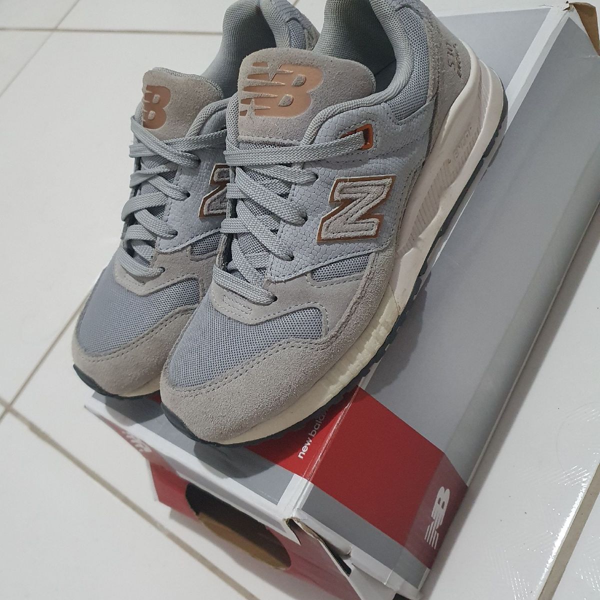 new balance 530 cinza feminino