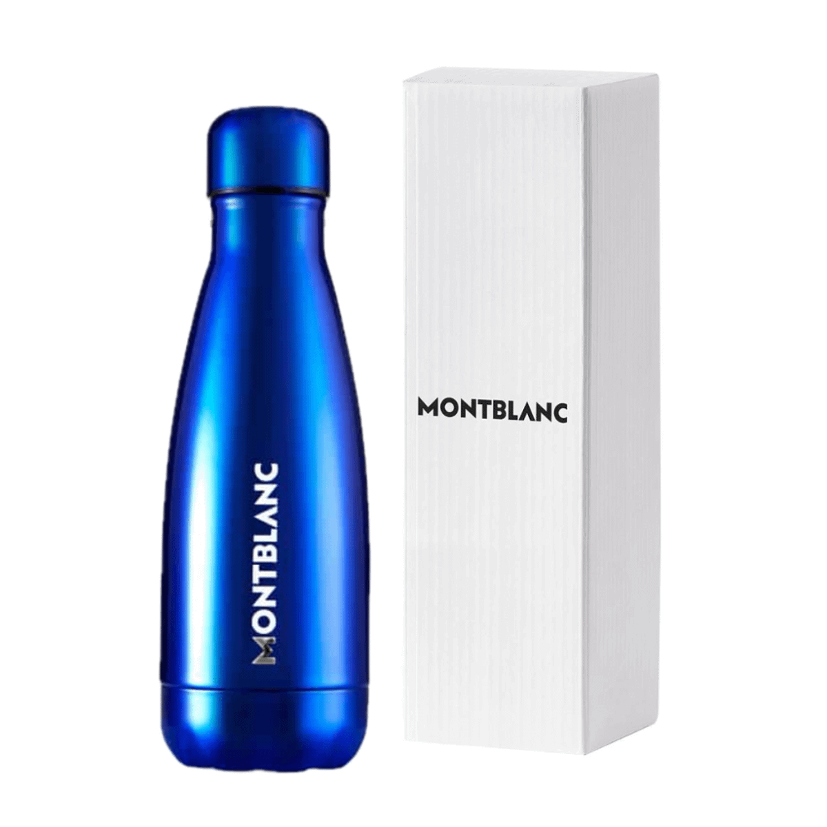 Garrafa Montblanc Parfums Aço Inoxidável 500ml Azul Metálico