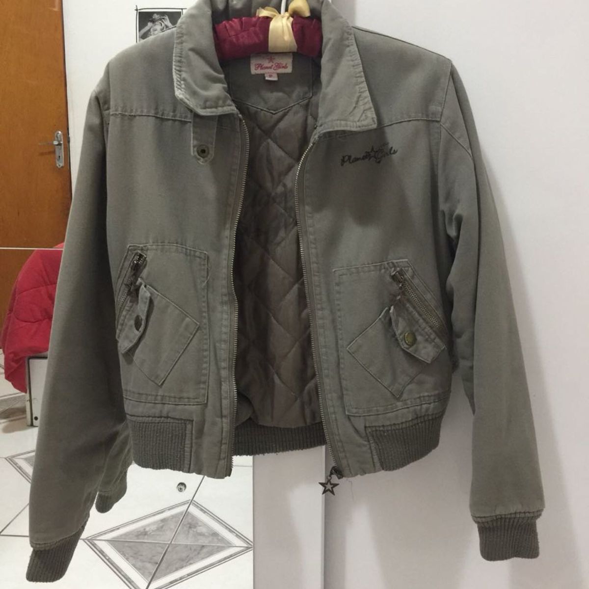 jaqueta bomber feminina verde